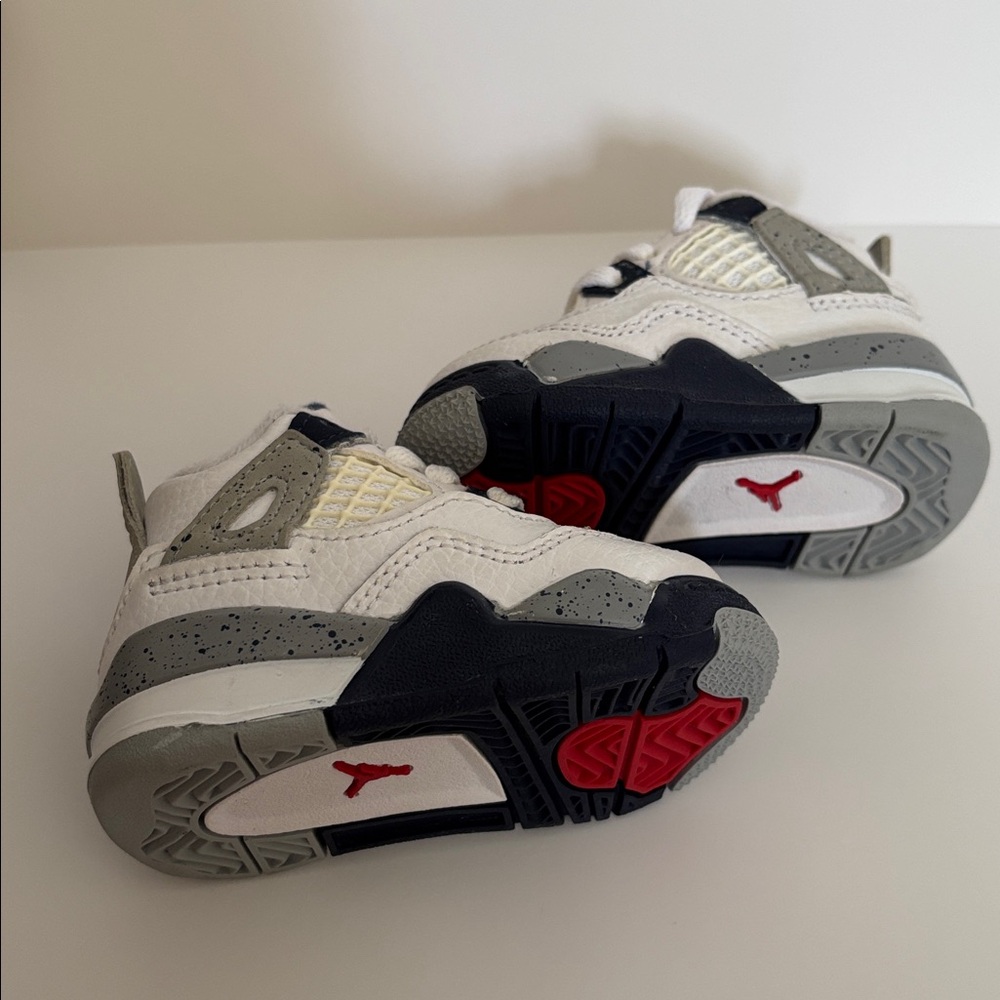 Jordan Baby/Walker Shoes in White, Gray, Black & Red